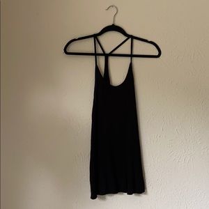 Black Razor Back Tank Top